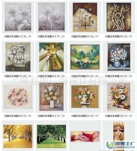 厂家直供走廊油画与酒店装饰工程解决方案